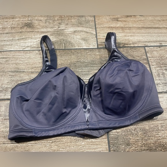 🩶Playtex Bra 18 Hour Size 38DD Sensationally Sleek Wirefree gray🩶 - Picture 2 of 6